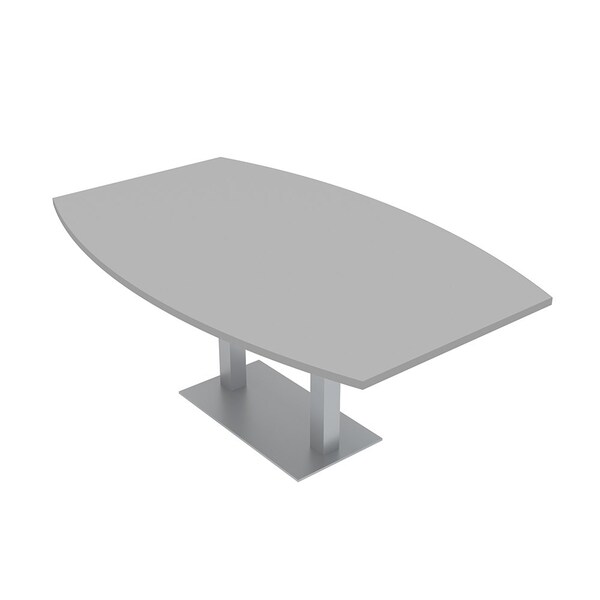 45.25 in W, 84 in L, 29 in H, Engineered Wood Top, Grey